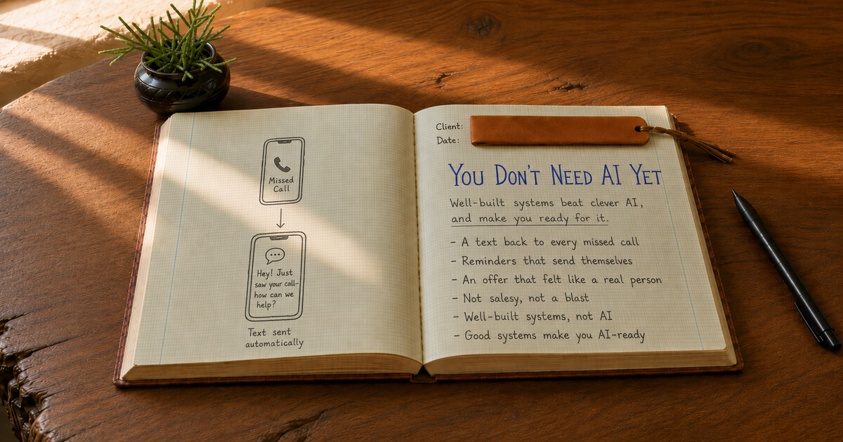 Practical automation without the hype: you probably don’t need AI yet